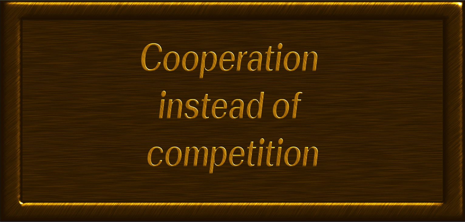 Cooperation instead of competition